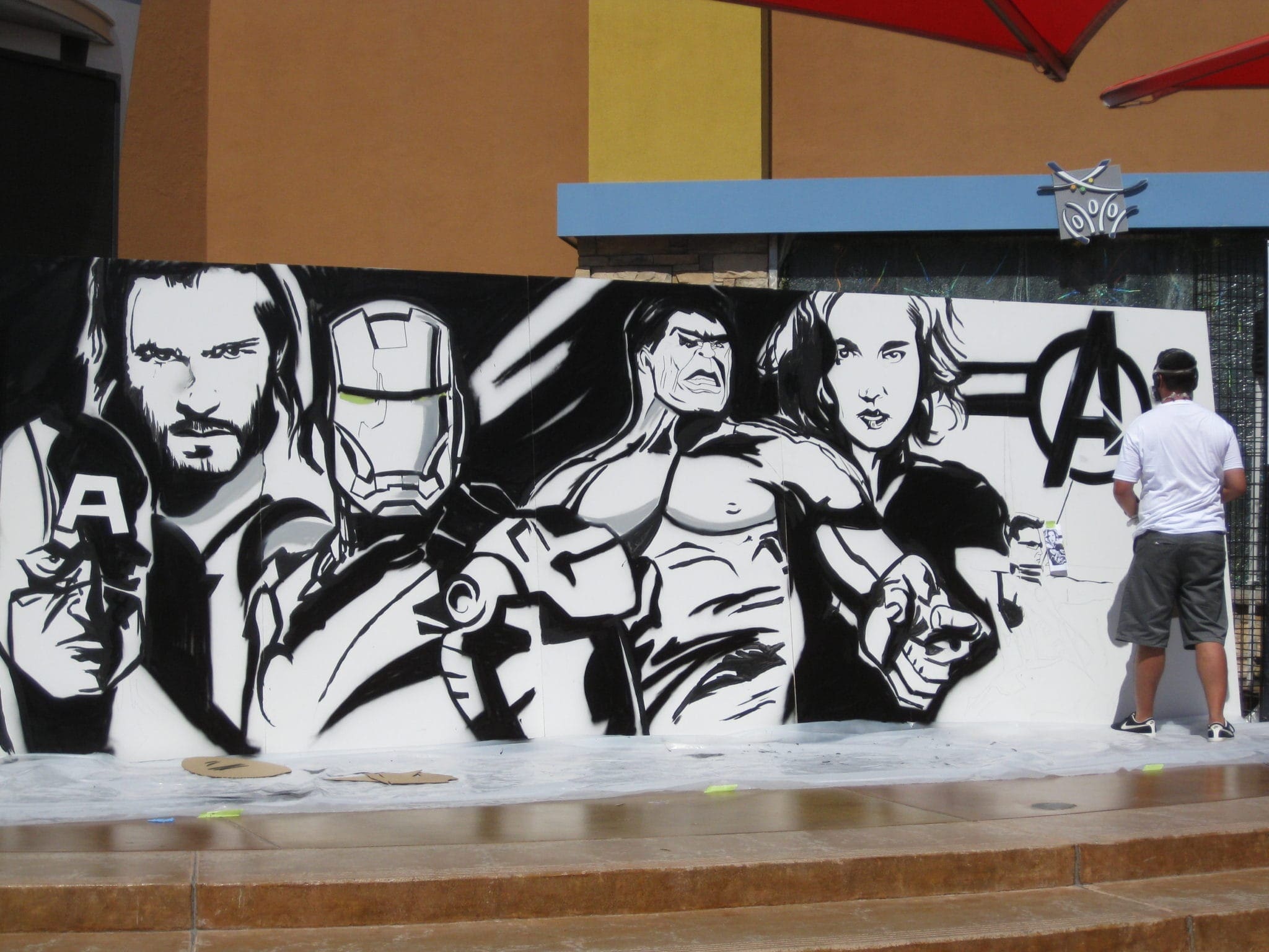 Avengers mural