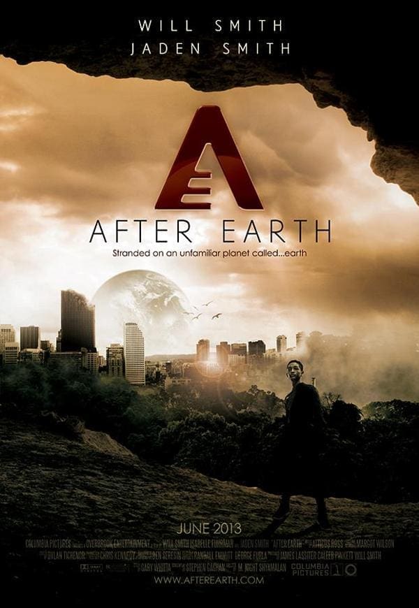 after earth, columbia pictures, jaden smith, m night shyamalan, sci-fi, trailer, will smith