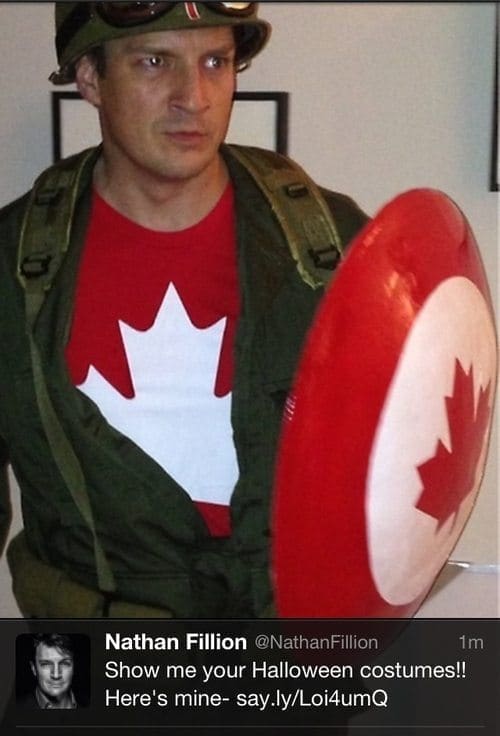 Nathan Fillion is Captain Canada!